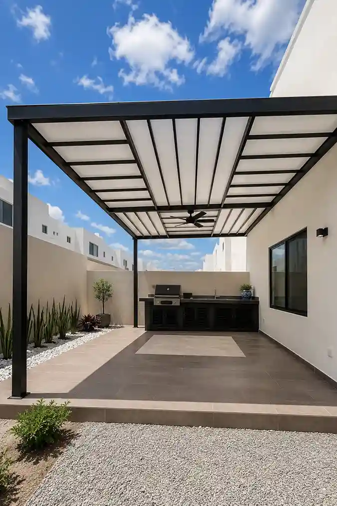 pérgolas metálicas modernas para patio en Saltillo